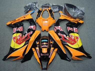 ZX10R 11-15 Motorrad Verkleidungen - Schwarz Orange Rot Bull