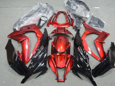 ZX10R 11-15 Motorrad Verkleidungen - Schwarz Rot