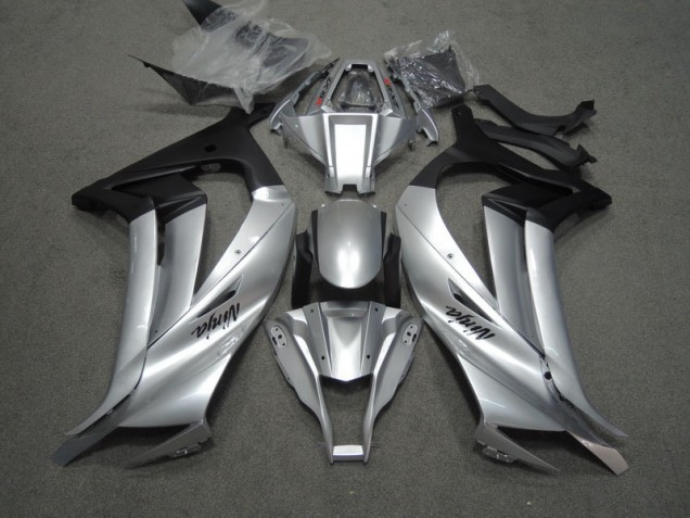 ZX10R 11-15 Motorrad Verkleidungen - Silber Schwarz Ninja