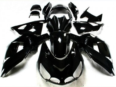 ZX14R ZZR 1400 06-11 Motorrad Verkleidungen - Glänzend Schwarz