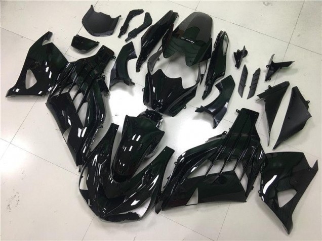 ZX14R ZZR 1400 12-21 Motorrad Verkleidung - Glänzend Schwarz
