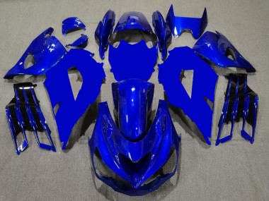 ZX14R ZZR 1400 12-21 Motorrad Verkleidungen - Blau Schwarz