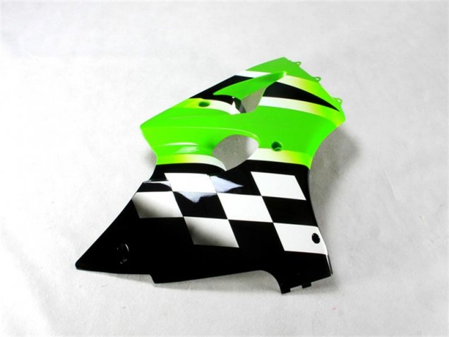 ZX6R 00-02 Motorrad Verkleidung - Grün Schwarz Weiß ZX6R 00-02 Motorrad Verkleidung - Grün Schwarz Weiß