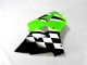ZX6R 00-02 Motorrad Verkleidung - Grün Schwarz Weiß ZX6R 00-02 Motorrad Verkleidung - Grün Schwarz Weiß