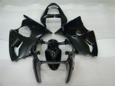 ZX6R 00-02 Motorrad Verkleidungen - Glänzend Schwarz