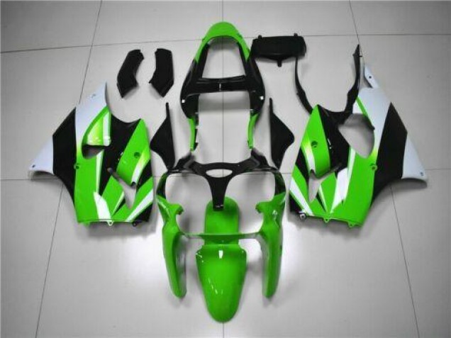 ZX6R 00-02 Motorrad Verkleidungen - Grün Weiß Schwarz ZX6R 00-02 Motorrad Verkleidungen - Grün Weiß Schwarz