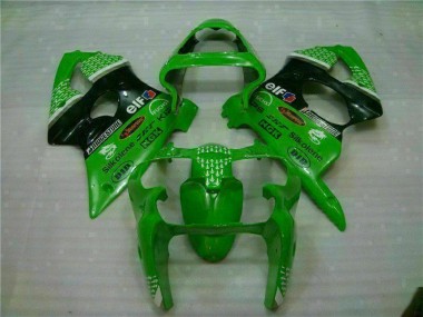 ZX6R 00-02 Motorrad Verkleidungen & Plastik - Grün Schwarz