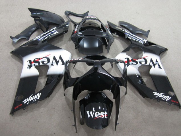 ZX6R 03-04 Motorrad Verkleidungen - Schwarzer West Ninja 636 ZX6R 03-04 Motorrad Verkleidungen - Schwarzer West Ninja 636