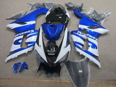 ZX6R 05-06 Motorrad Verkleidung - Blau Weiß