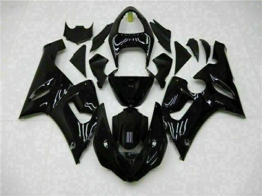 ZX6R 05-06 Motorrad Verkleidung - Glänzend Schwarz