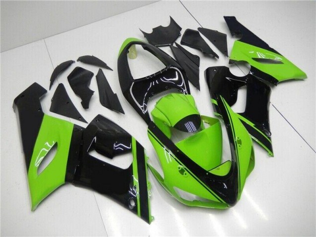 ZX6R 05-06 Motorrad Verkleidung - Grün Schwarz ZX6R 05-06 Motorrad Verkleidung - Grün Schwarz