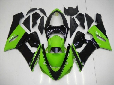 ZX6R 05-06 Motorrad Verkleidung - Grün Schwarz