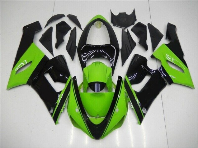 ZX6R 05-06 Motorrad Verkleidung - Grün Schwarz ZX6R 05-06 Motorrad Verkleidung - Grün Schwarz