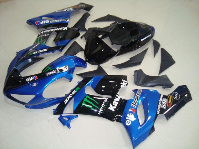 ZX6R 05-06 Motorrad Verkleidungen - Blau Monster ZX6R 05-06 Motorrad Verkleidungen - Blau Monster
