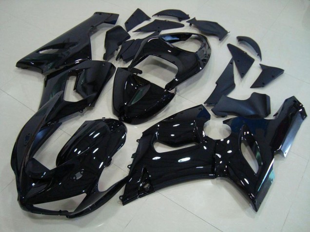 ZX6R 05-06 Motorrad Verkleidungen - Glänzend Schwarz ZX6R 05-06 Motorrad Verkleidungen - Glänzend Schwarz