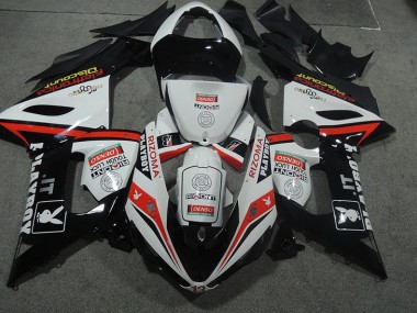 ZX6R 05-06 Motorrad Verkleidungen - Weiß Schwarz Rizoma Playboy
