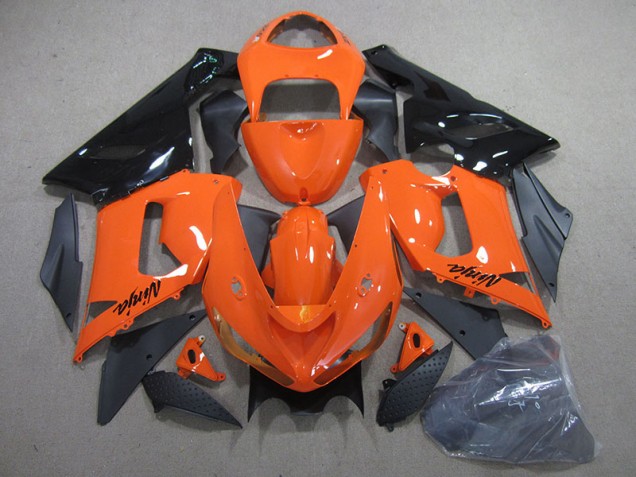 ZX6R 05-06 Motorrad Vollverkleidung - Orange Schwarz Ninja ZX6R 05-06 Motorrad Vollverkleidung - Orange Schwarz Ninja