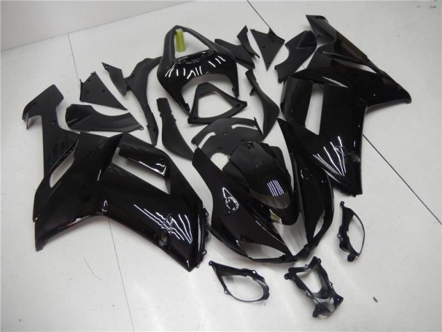 ZX6R 07-08 Motorrad Verkleidung - Glänzend Schwarz ZX6R 07-08 Motorrad Verkleidung - Glänzend Schwarz