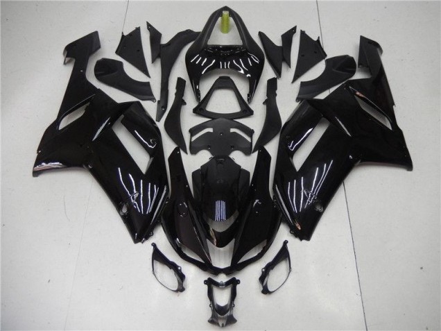 ZX6R 07-08 Motorrad Verkleidung - Glänzend Schwarz ZX6R 07-08 Motorrad Verkleidung - Glänzend Schwarz