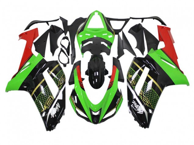 ZX6R 07-08 Motorrad Verkleidung - Grün Schwarz ZX6R 07-08 Motorrad Verkleidung - Grün Schwarz