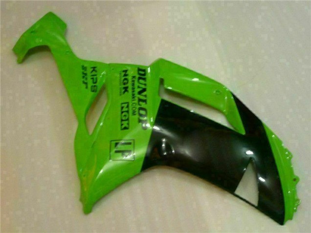 ZX6R 07-08 Motorrad Verkleidungen - Grün Schwarzer Dunlop ZX6R 07-08 Motorrad Verkleidungen - Grün Schwarzer Dunlop