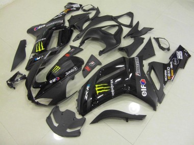 ZX6R 07-08 Motorrad Verkleidungen - Schwarz Monster