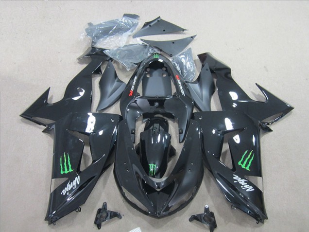 ZX6R 07-08 Motorrad Verkleidungen - Schwarz Ninja Grünmonster ZX6R 07-08 Motorrad Verkleidungen - Schwarz Ninja Grünmonster