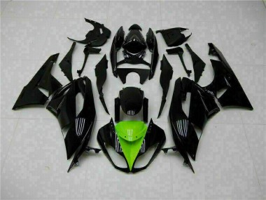 ZX6R 09-12 Motorrad Verkleidung - Schwarz Grün