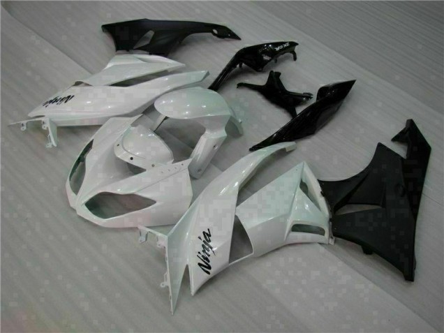 ZX6R 09-12 Motorrad Verkleidung - Weiß Schwarz ZX6R 09-12 Motorrad Verkleidung - Weiß Schwarz