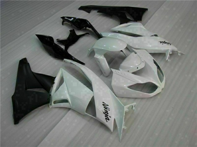 ZX6R 09-12 Motorrad Verkleidung - Weiß Schwarz ZX6R 09-12 Motorrad Verkleidung - Weiß Schwarz