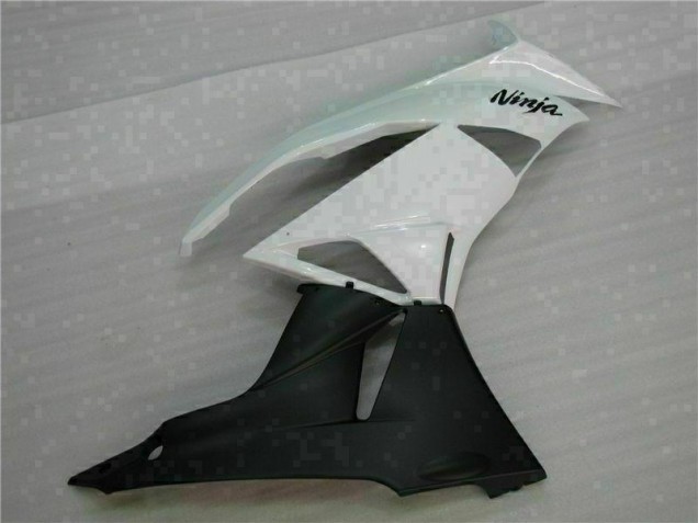 ZX6R 09-12 Motorrad Verkleidung - Weiß Schwarz ZX6R 09-12 Motorrad Verkleidung - Weiß Schwarz