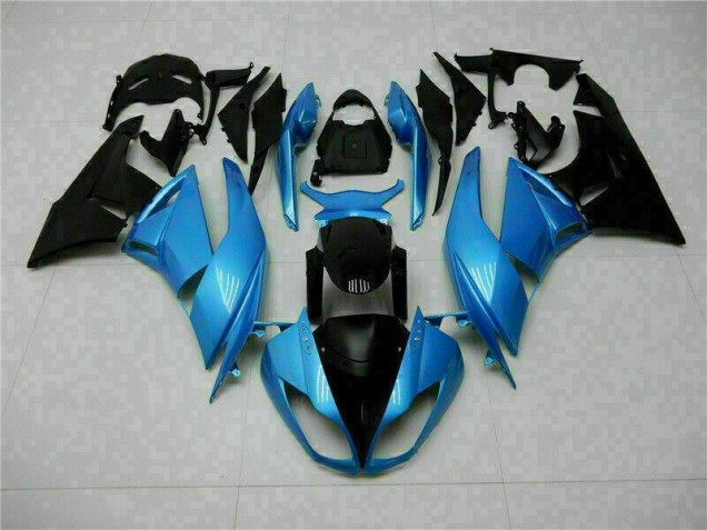 ZX6R 09-12 Motorrad Verkleidungen - Blau Schwarz ZX6R 09-12 Motorrad Verkleidungen - Blau Schwarz