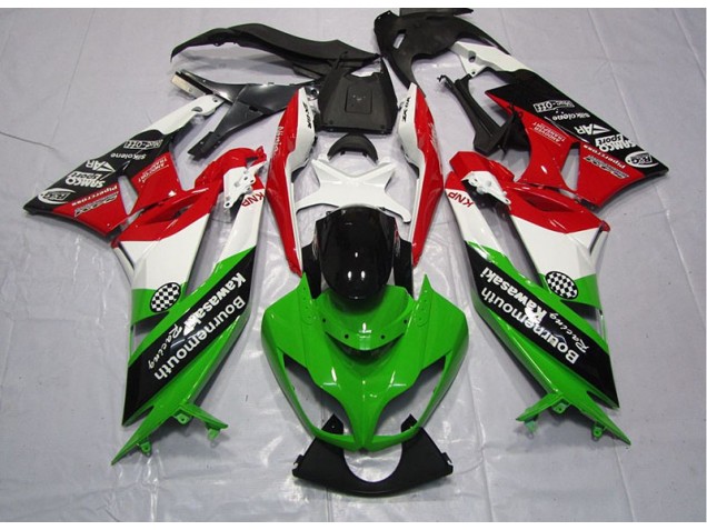 ZX6R 09-12 Motorrad Verkleidungen - Grün Rot ZX6R 09-12 Motorrad Verkleidungen - Grün Rot