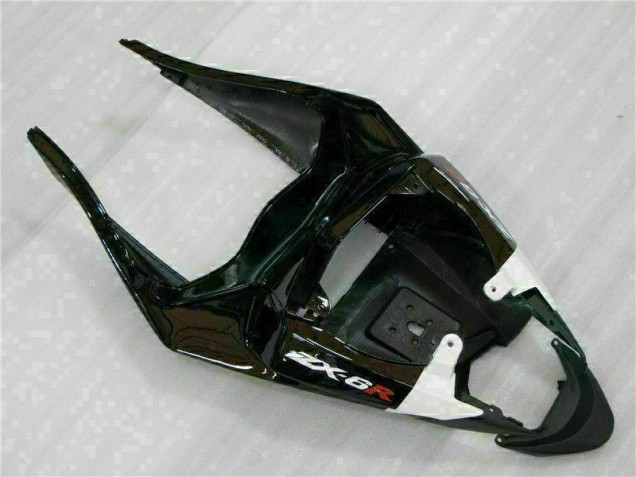 ZX6R 09-12 Motorrad Verkleidungen - Schwarz Weiß 3M Touch4 ZX6R 09-12 Motorrad Verkleidungen - Schwarz Weiß 3M Touch4