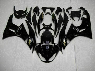 ZX6R 09-12 Motorrad Verkleidungen - Schwarzgold Ninja