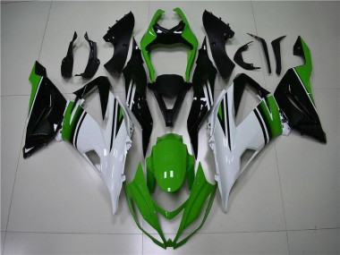 ZX6R 13-18 Motorrad Verkleidungen - Grün Weiß Schwarz