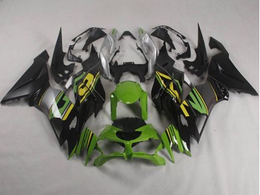 ZX6R 19-23 Motorrad Verkleidungen - Schwarz Grün