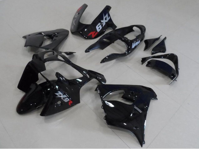 ZX9R 00-01 Motorrad Verkleidungen - Schwarz mit grauen Aufklebern ZX9R 00-01 Motorrad Verkleidungen - Schwarz mit grauen Aufklebern