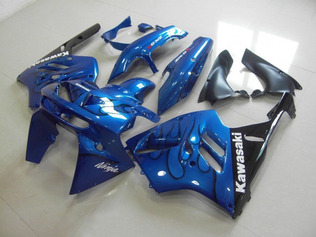 ZX9R 94-97 Motorrad Verkleidung - Blau schwarze Flamme ZX9R 94-97 Motorrad Verkleidung - Blau schwarze Flamme